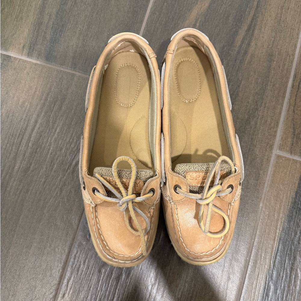 Tan Leather Boat Shoes